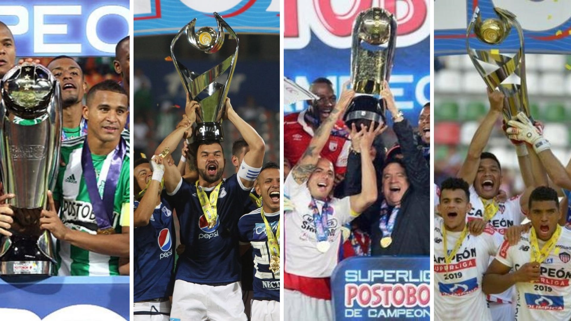 Champions of the Colombian Super League editions, finals and top