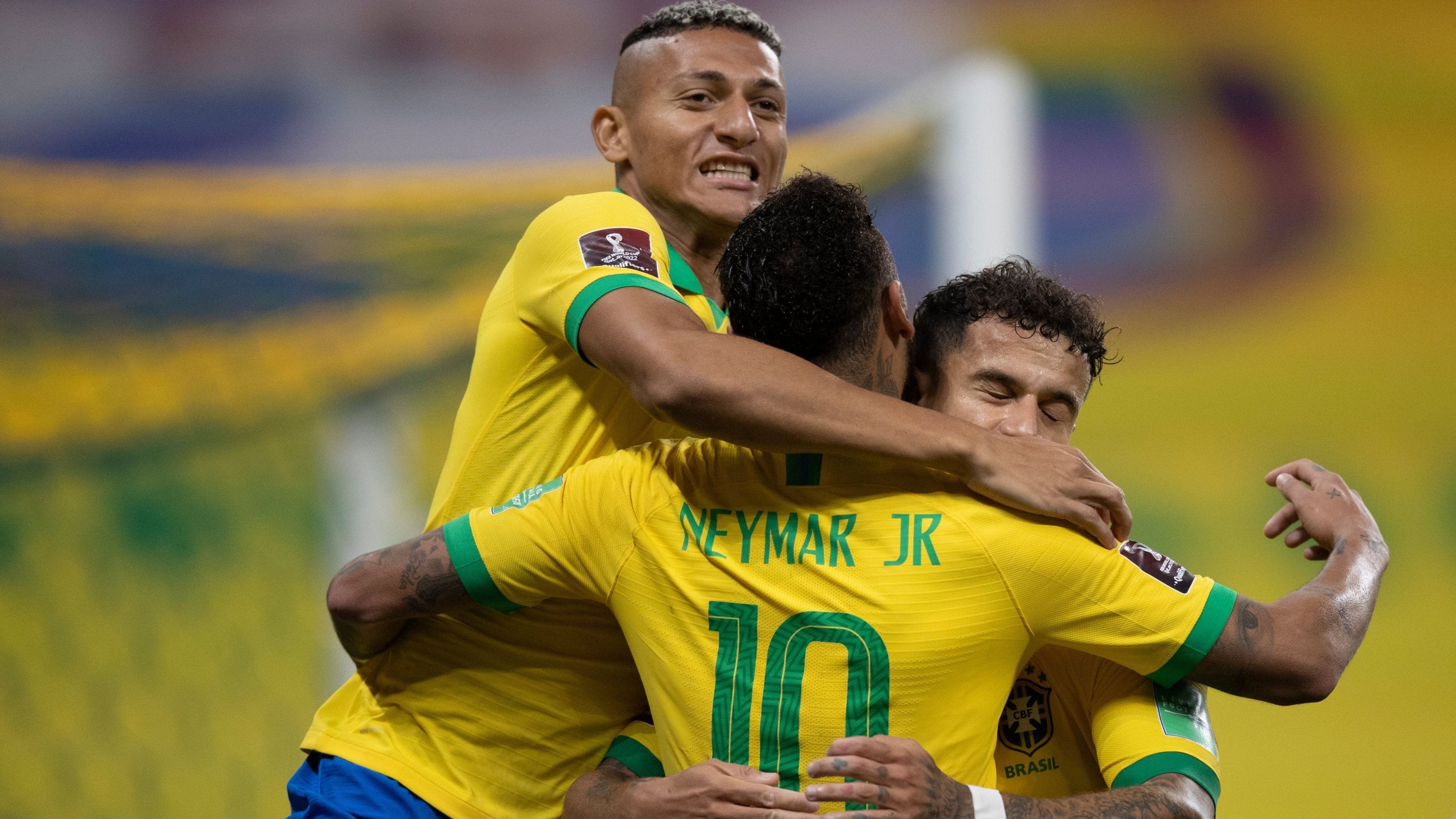 Richarlison Neymar Philippe Coutinho Brasil 5 Bolívia 0 2020