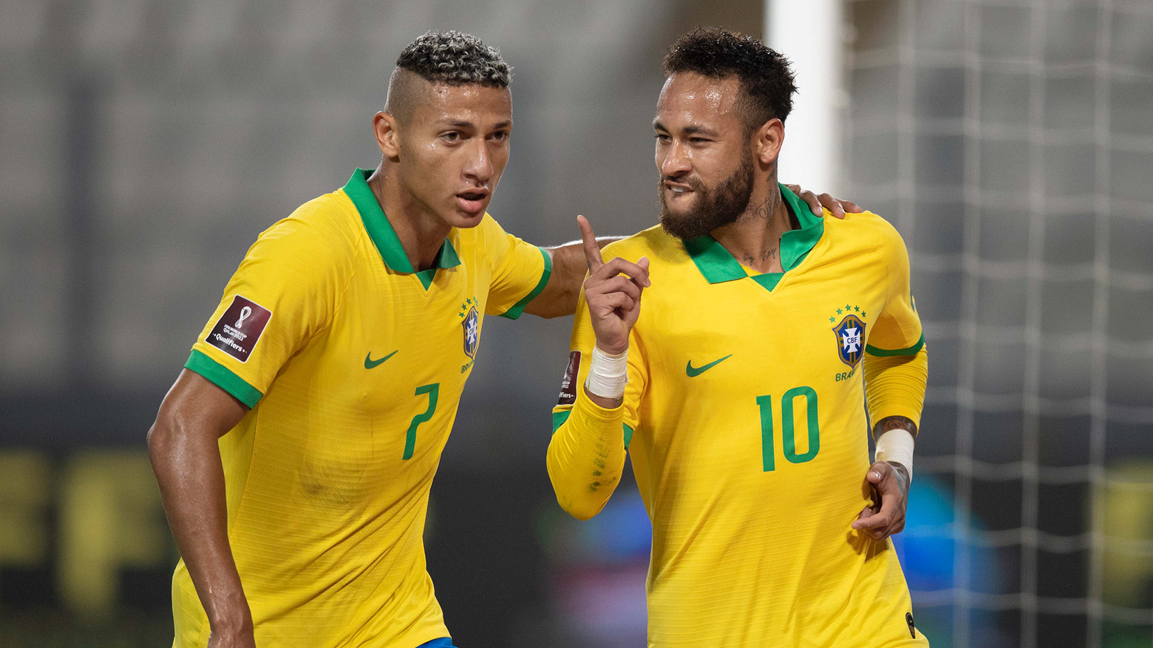 Richarlison e Neymar Peru Brasil Eliminatórias 2022 13102020