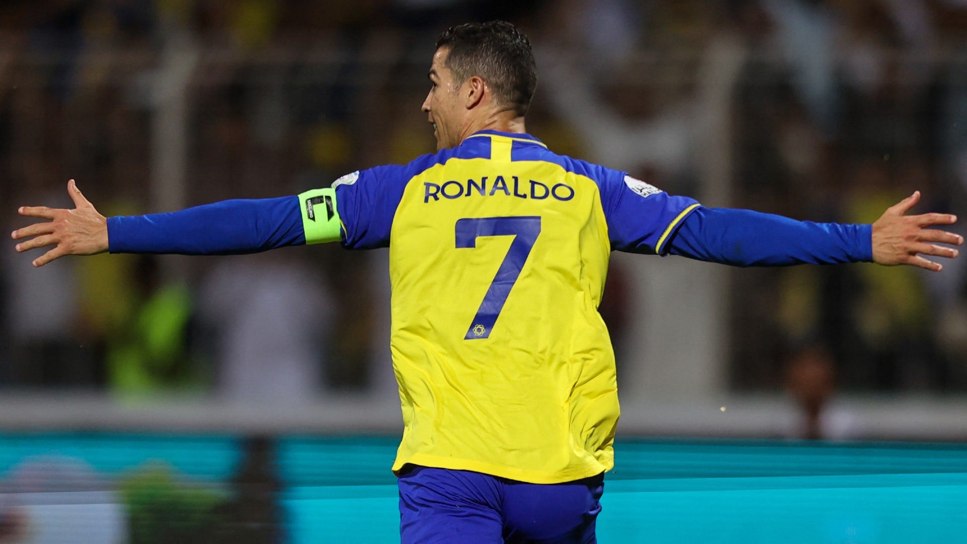 Nassr's Portuguese forward Cristiano Ronaldo celebrates