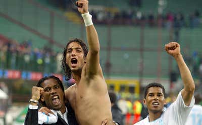 Ahmed Hossam Mido With Didier Drogba - Marseille