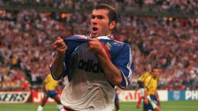 Zinedine Zidane France Brazil World Cup 98