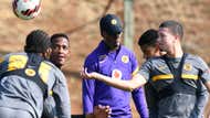 Kaizer Chiefs training Arthur Zwane Yusuf Maart.