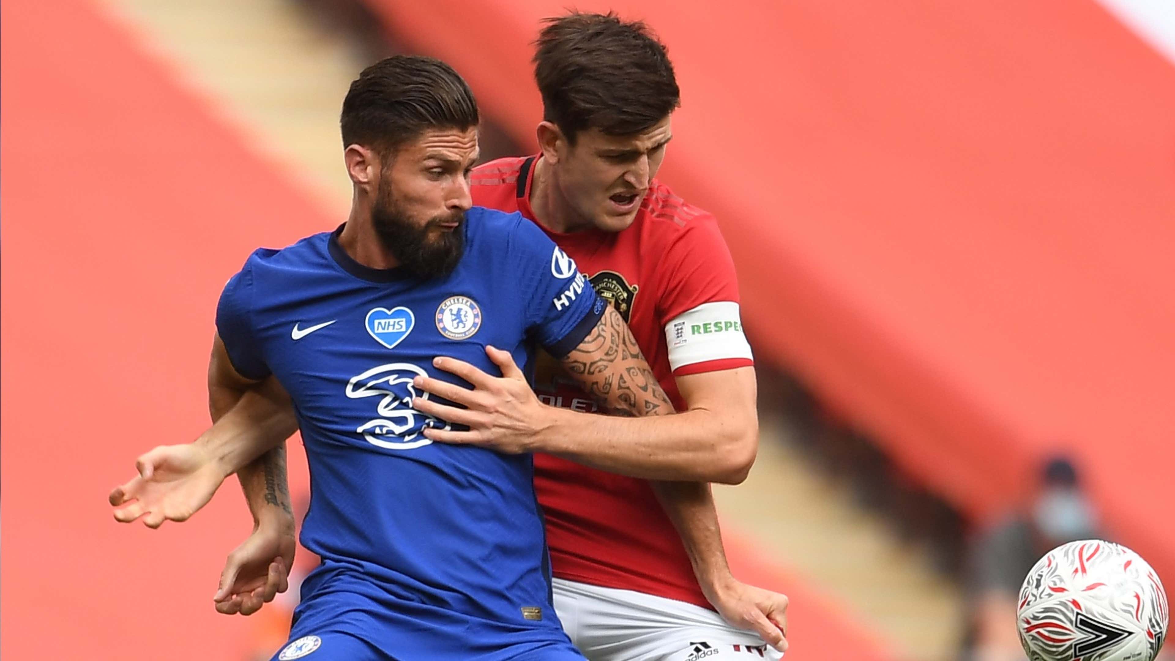 Maguire Giroud Manchester United Chelsea