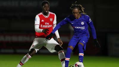 Tariq Uwakwe of Chelsea, Tobi Omole of Arsenal