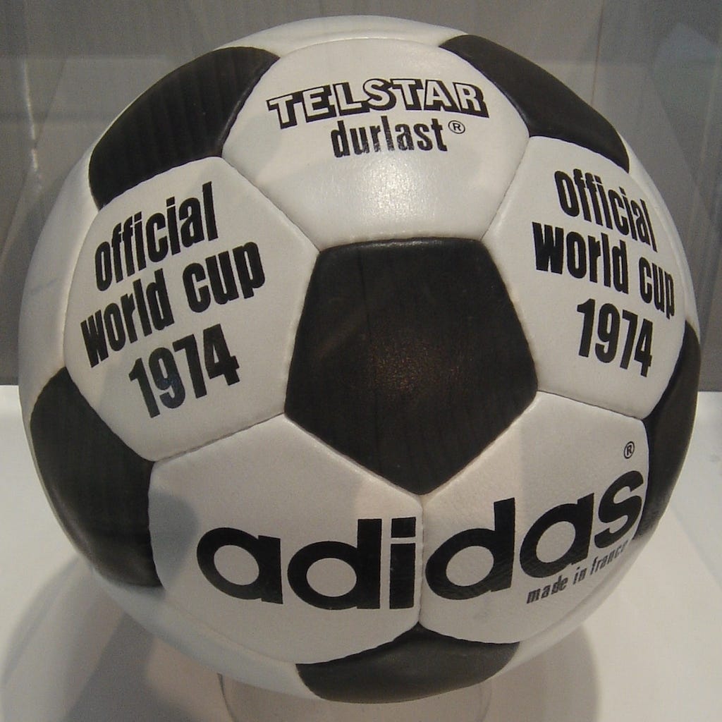 Adidas Telstar Durlast 1974 World Cup ball
