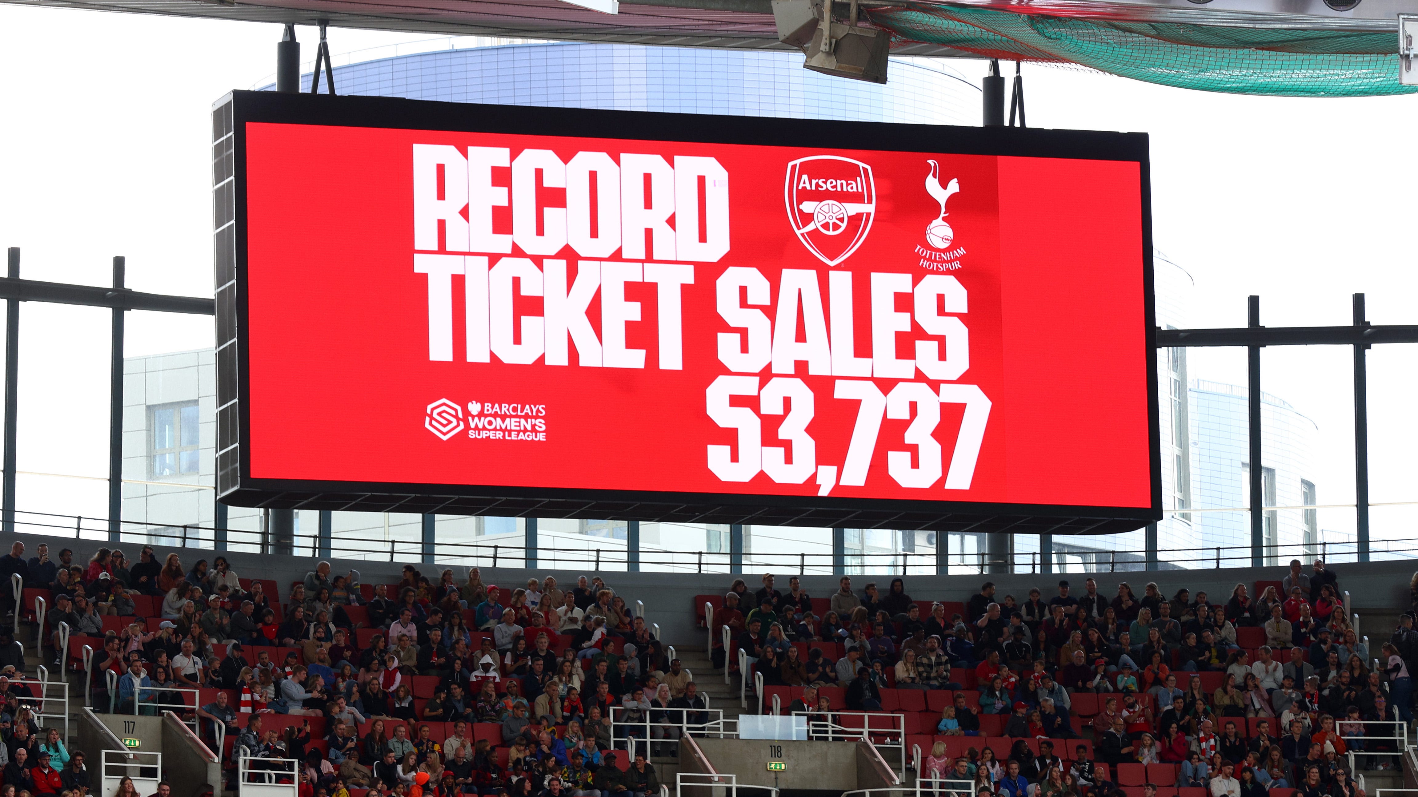 record smashed! Arsenal vs Tottenham eclipse all-time WSL attendance at Stadium | Goal.com US