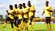 Tusker FC players celebrate vs Ulinzi Stars.