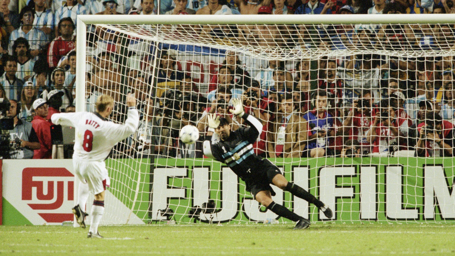 David Batty England Carlos Roa Argentina World Cup 1998