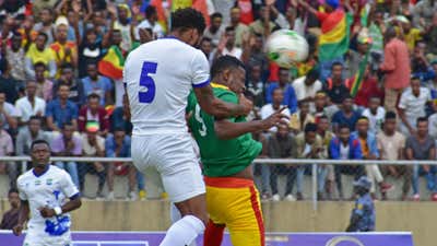 Ethiopia team v Sierra Leone.