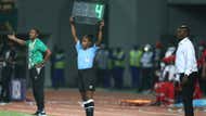 Fourth Official Salima Mukansanga during the 2021 Africa Cup of Nations Afcon.