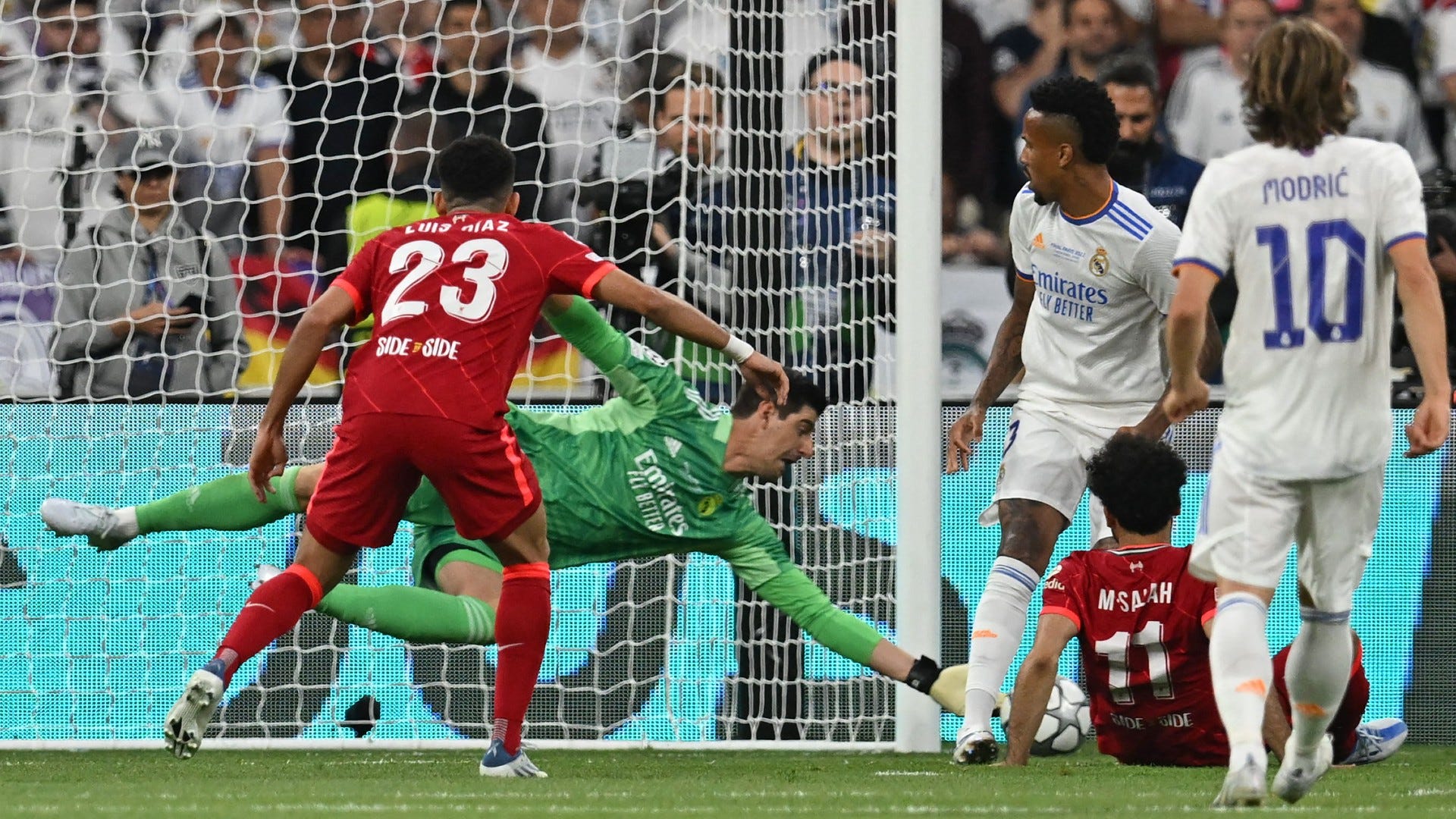Thiabut Courtois Mohamed Salah Liverpool Real Madrid Champions League final 2022