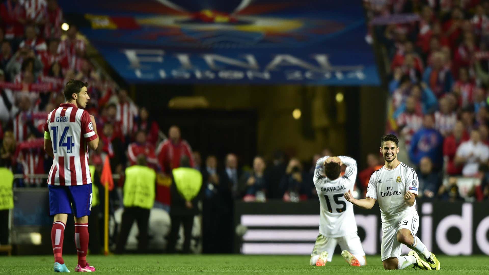 Gabi Dani Carvajal Isco Real Madrid Atletico Madrid Champions League Final 2014