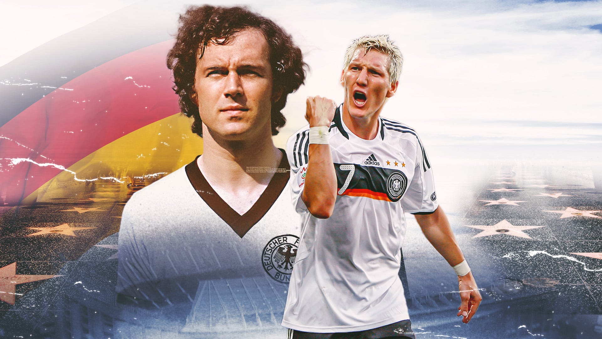 Germany's top goal scorers' historic kits