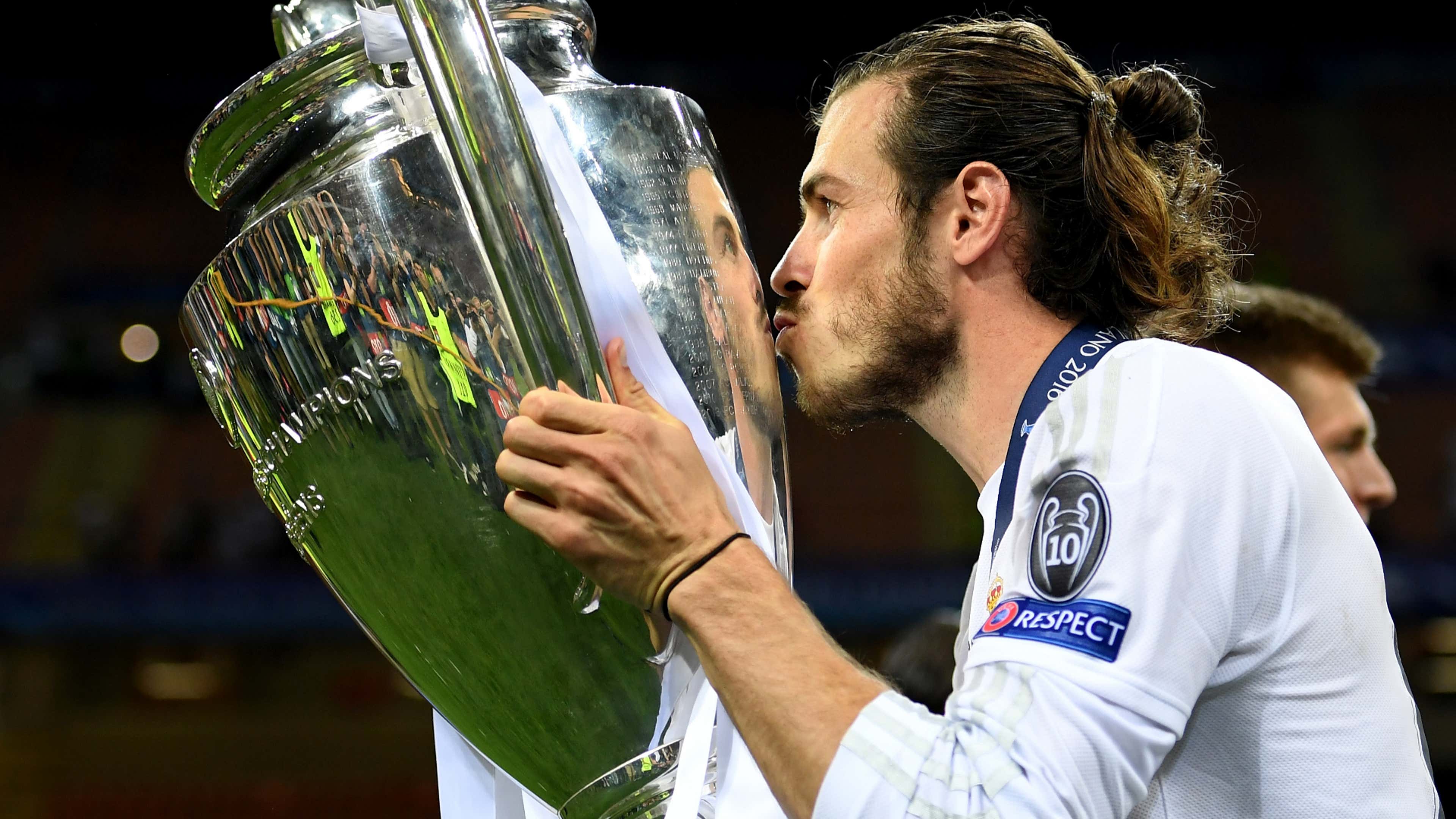 Gareth Bale Champions League trophy Real Madrid