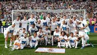 Los jugadores del Real Madrid con el 35º título de Liga