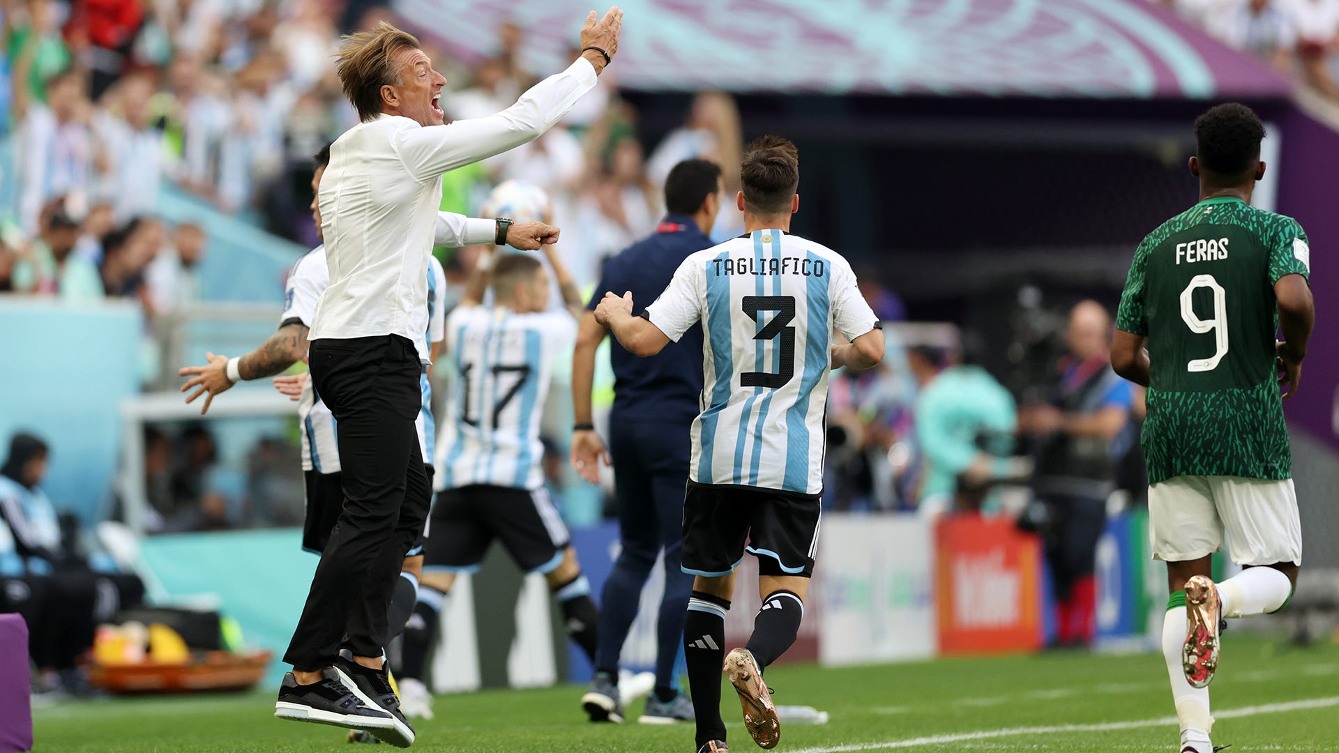 Hervé Renard face à l'Argentine (2-1)