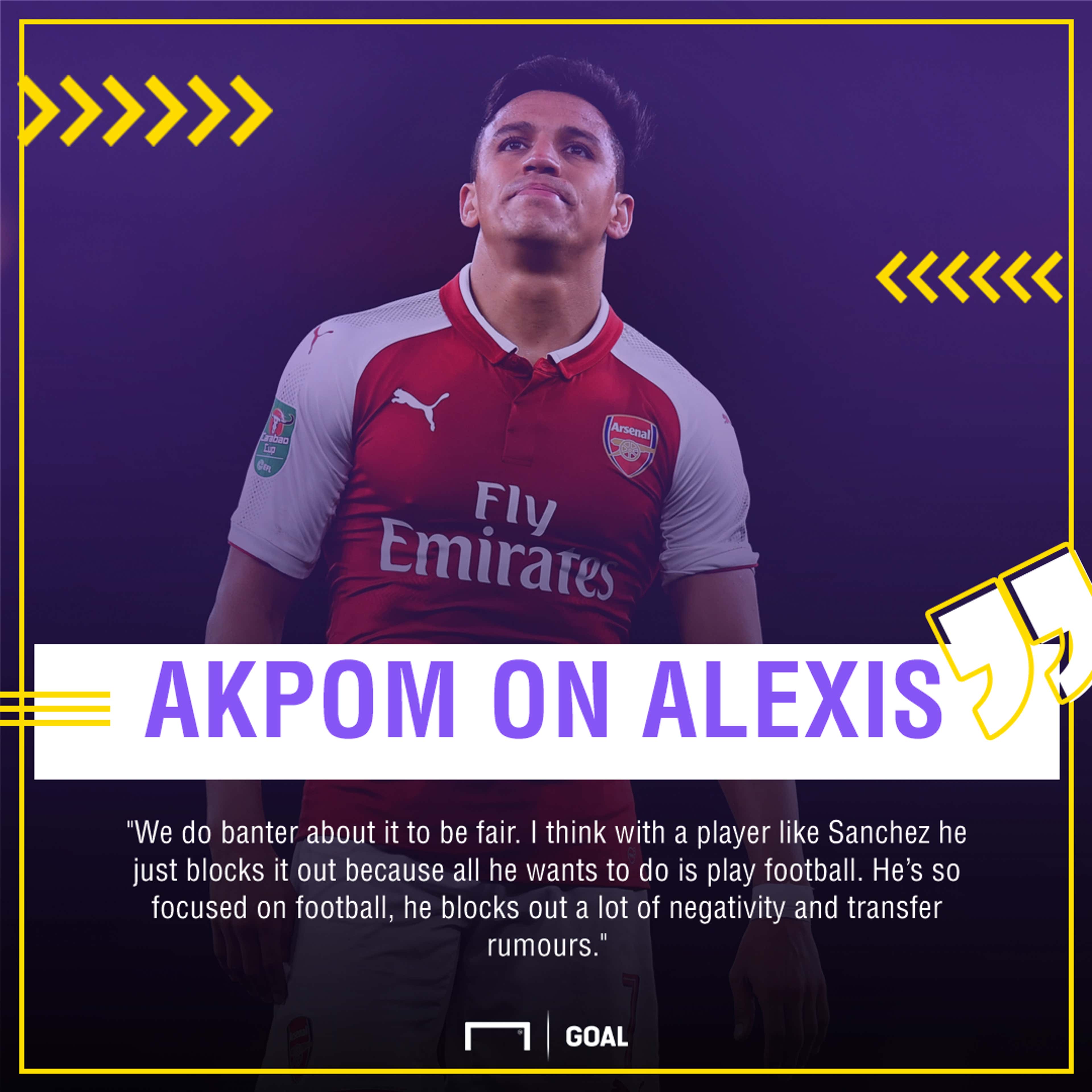 Chuba Akpom Alexis Sanchez Arsenal transfer banter