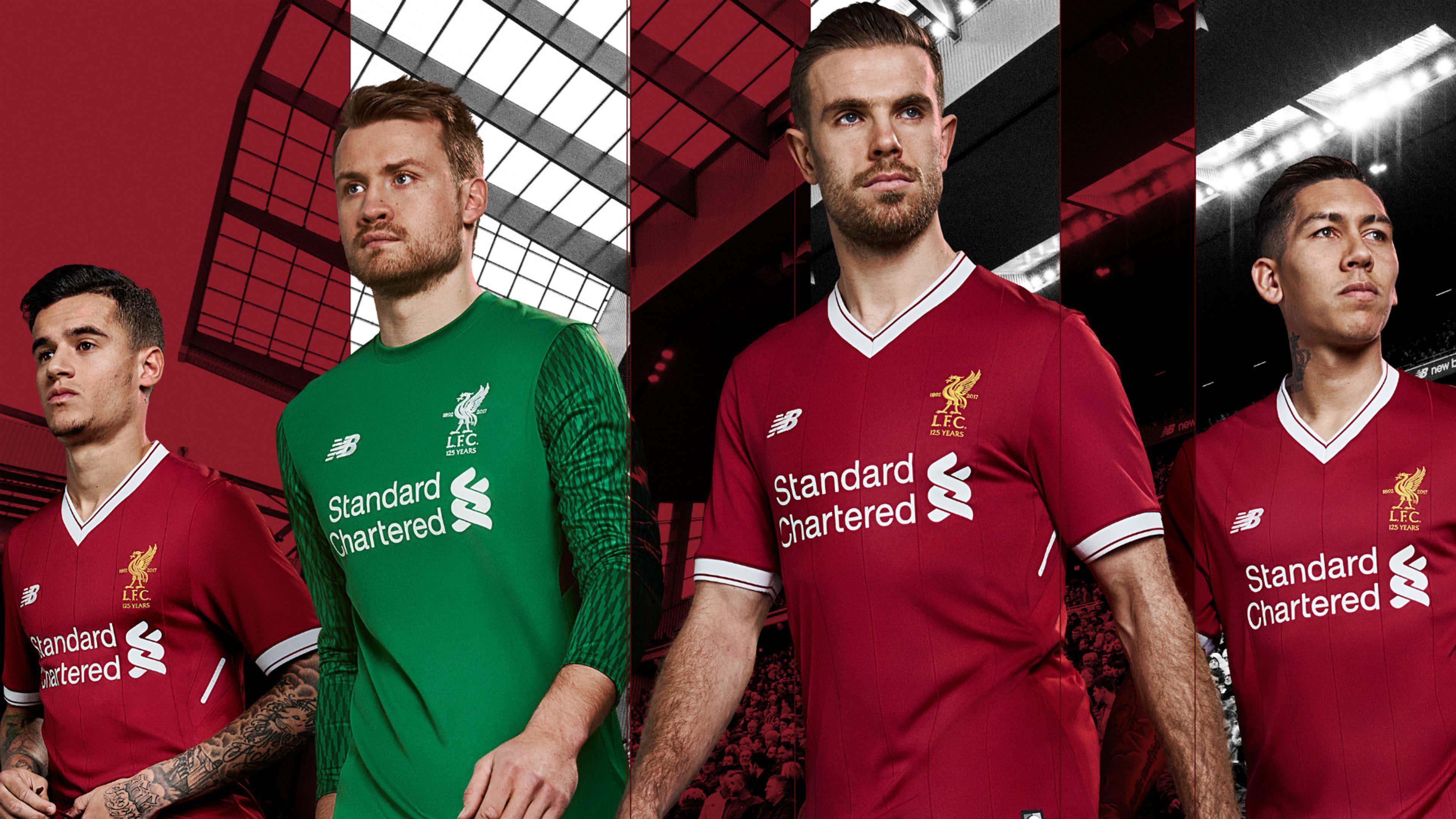 Liverpool's 2017/18 away kit is a green and white tribute to 90s