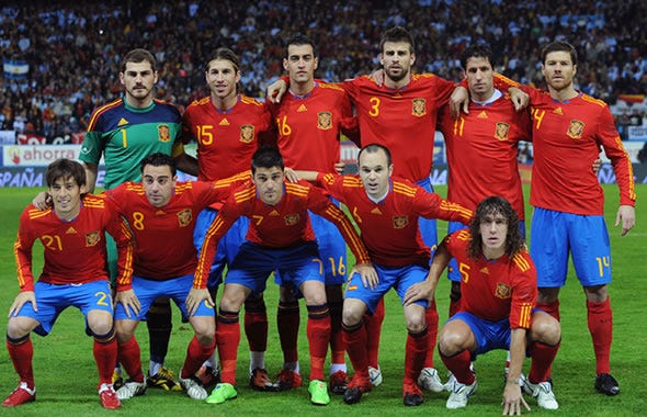 Spain goalkeepers kit for the 2010 World Cup Finals.