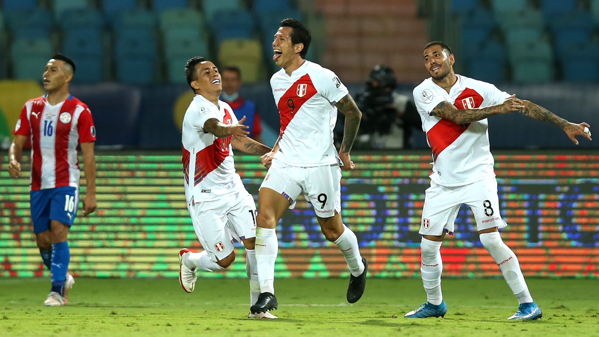 Gianluca Lapadula Perú Paraguay Copa América 2021