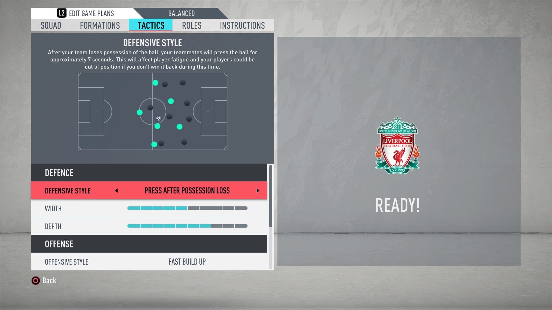 FIFA 20 Liverpool Tactics