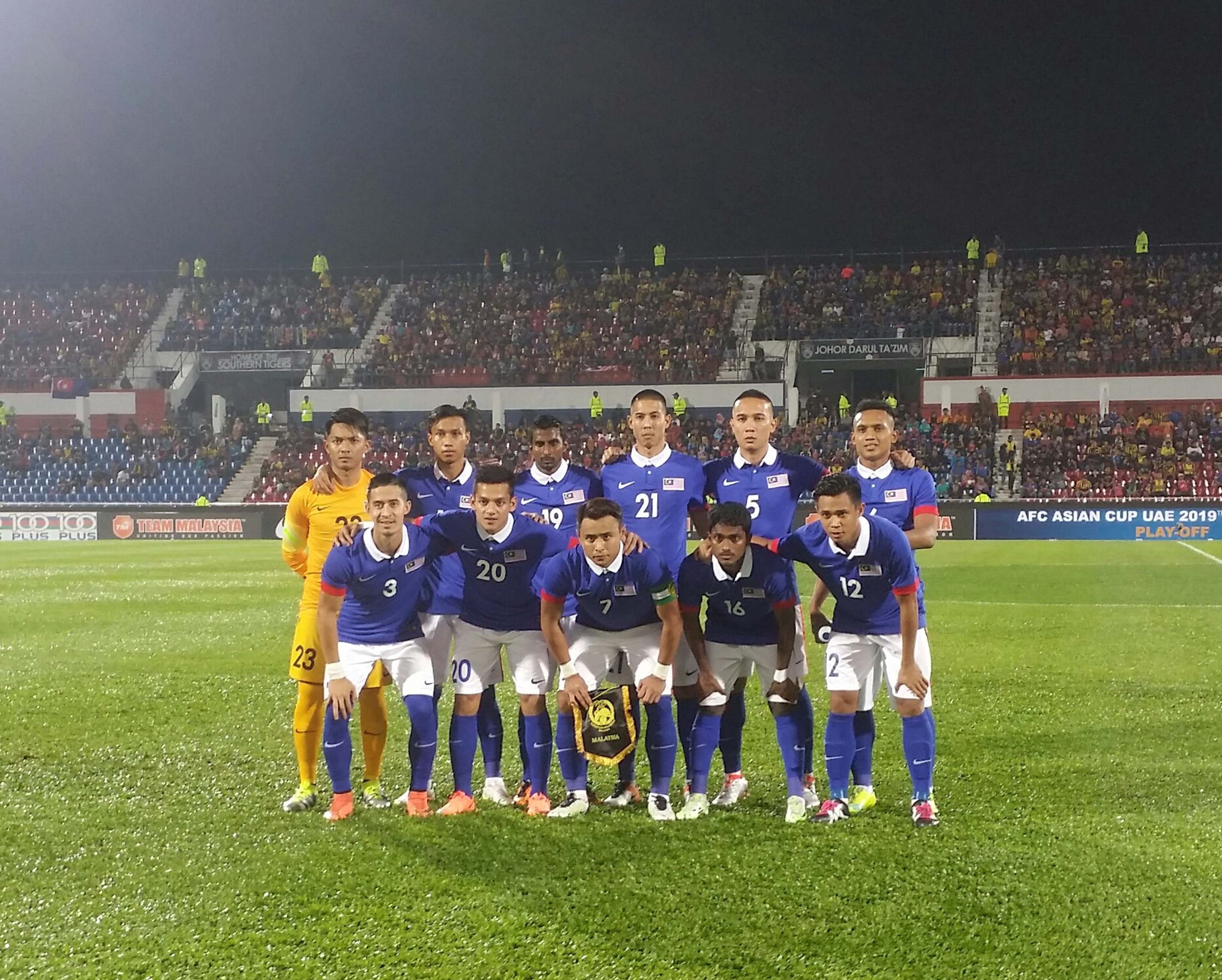 Malaysia before their Timor Leste match 2016