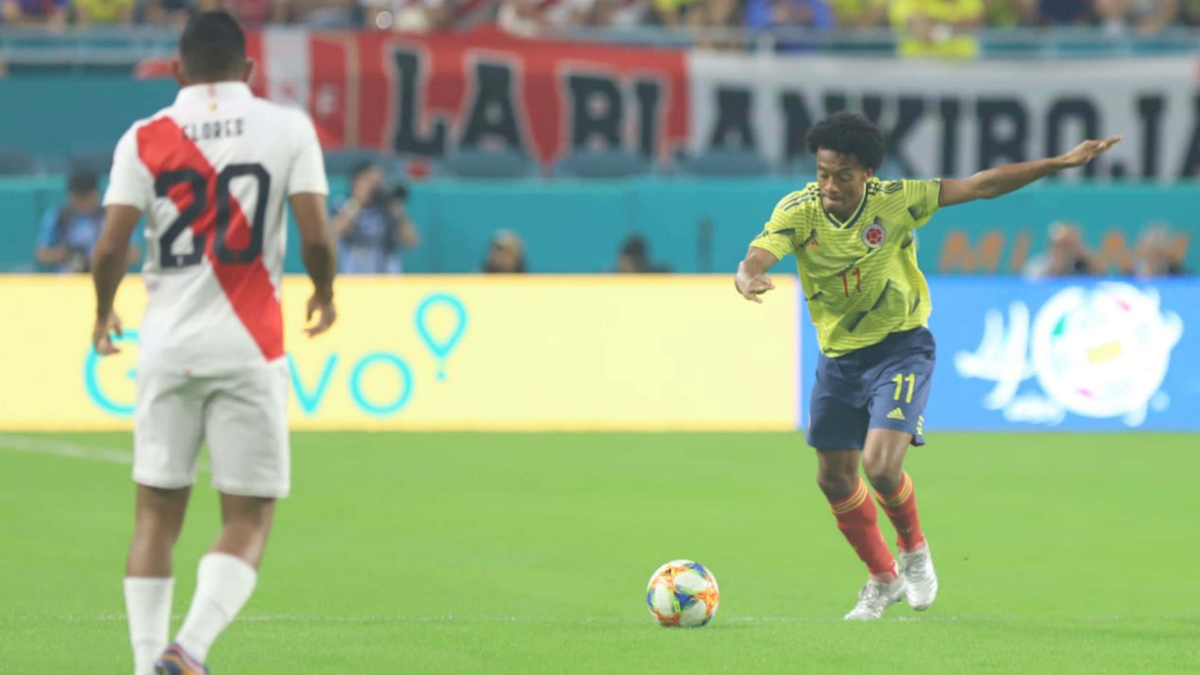 Juan Cuadrado Colombia vs Perú Amistoso 2019