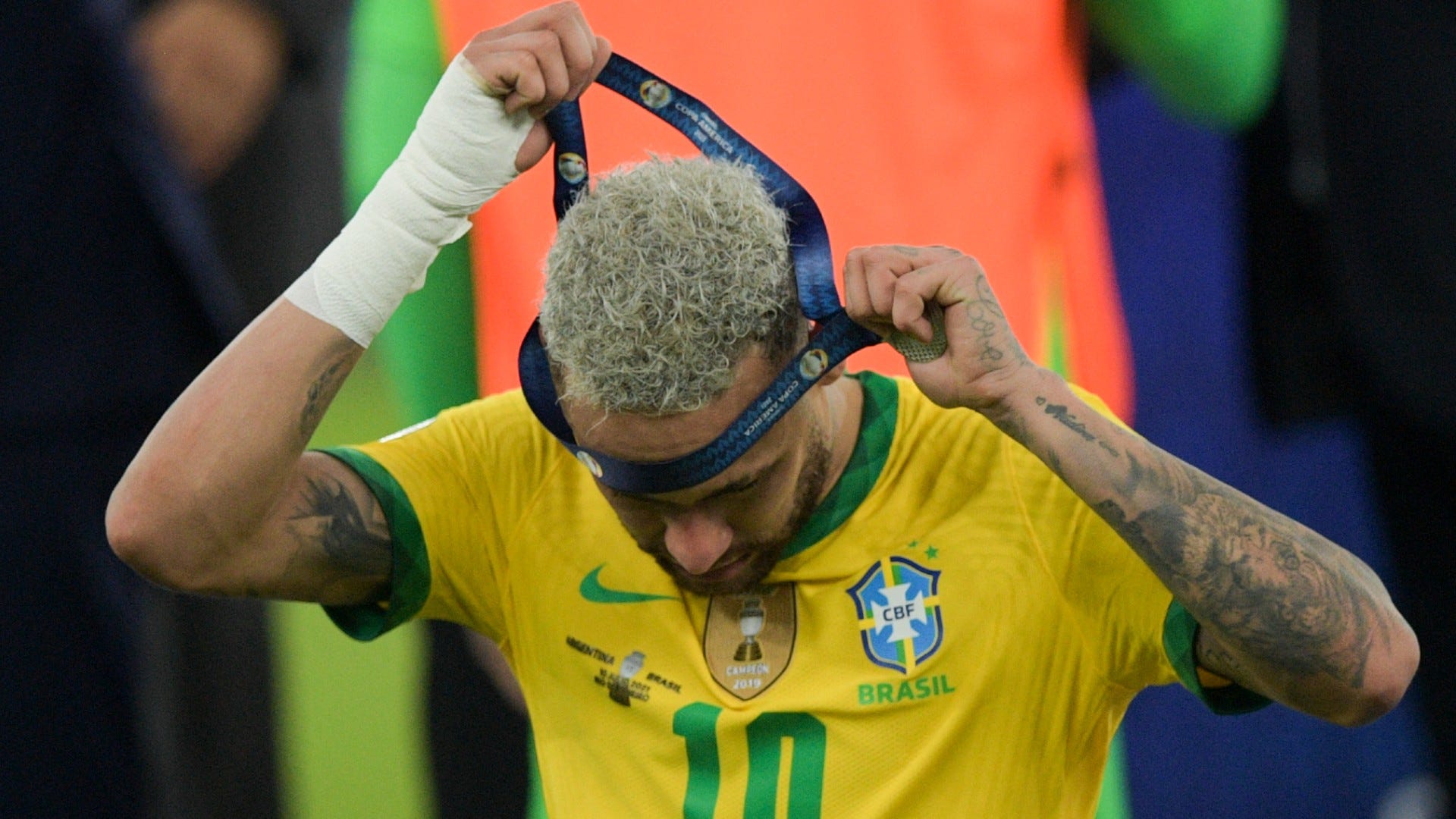 Neymar Brazil Copa America 2021 medal