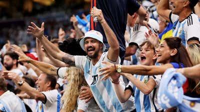 Argentina fans Netherlands 2022 World Cup