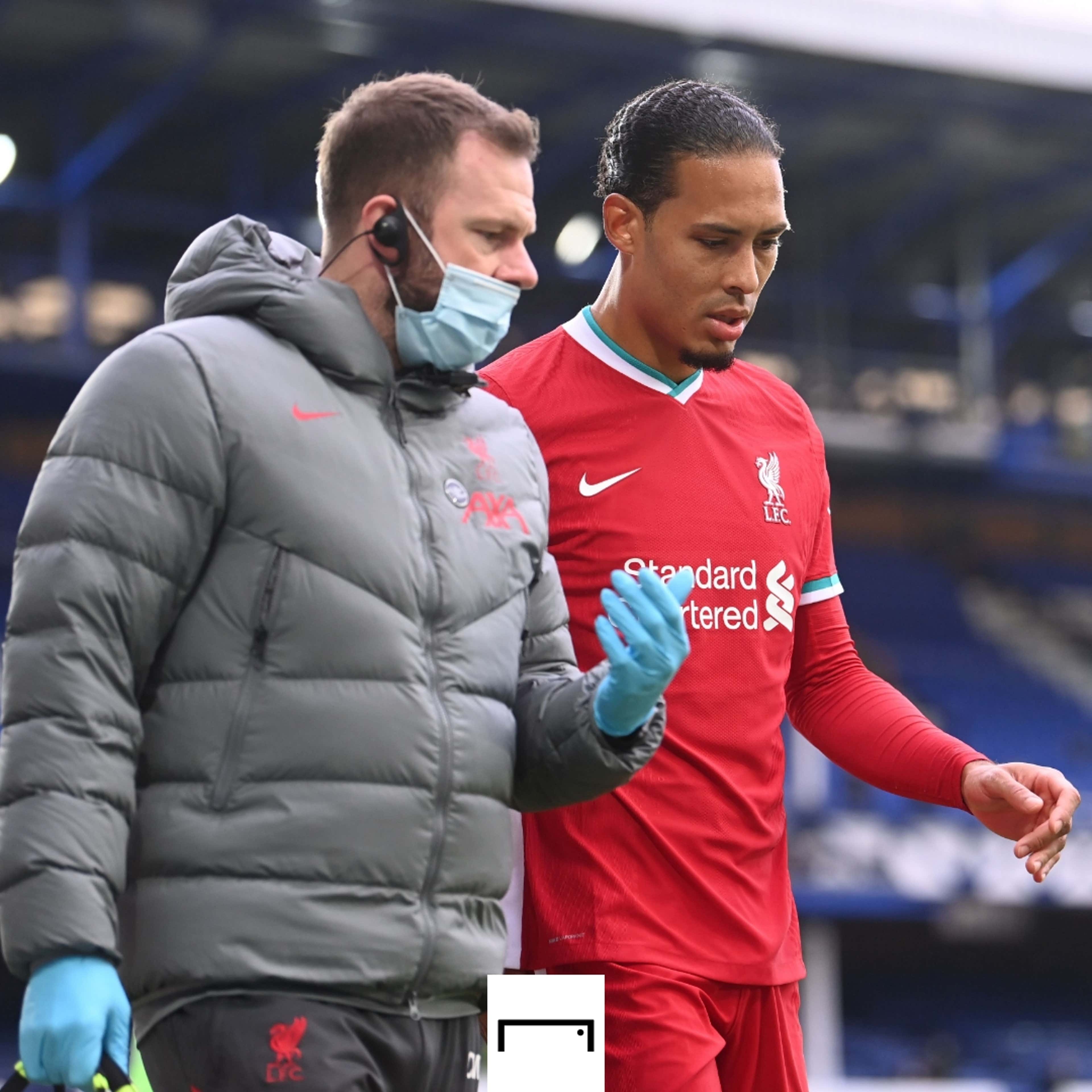 Virgil van Dijk injury Liverpool Everton Premier League 2020-21 GFX