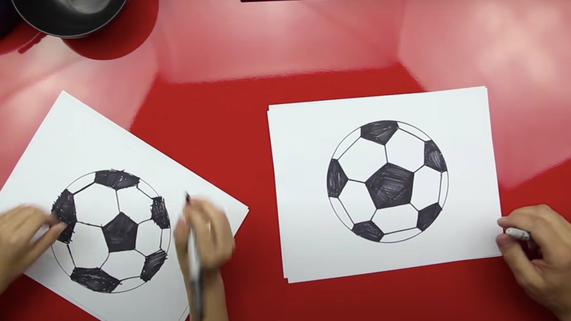 Easy Soccer Ball StepbyStep Drawing Tutorial  Easy Drawing Guides
