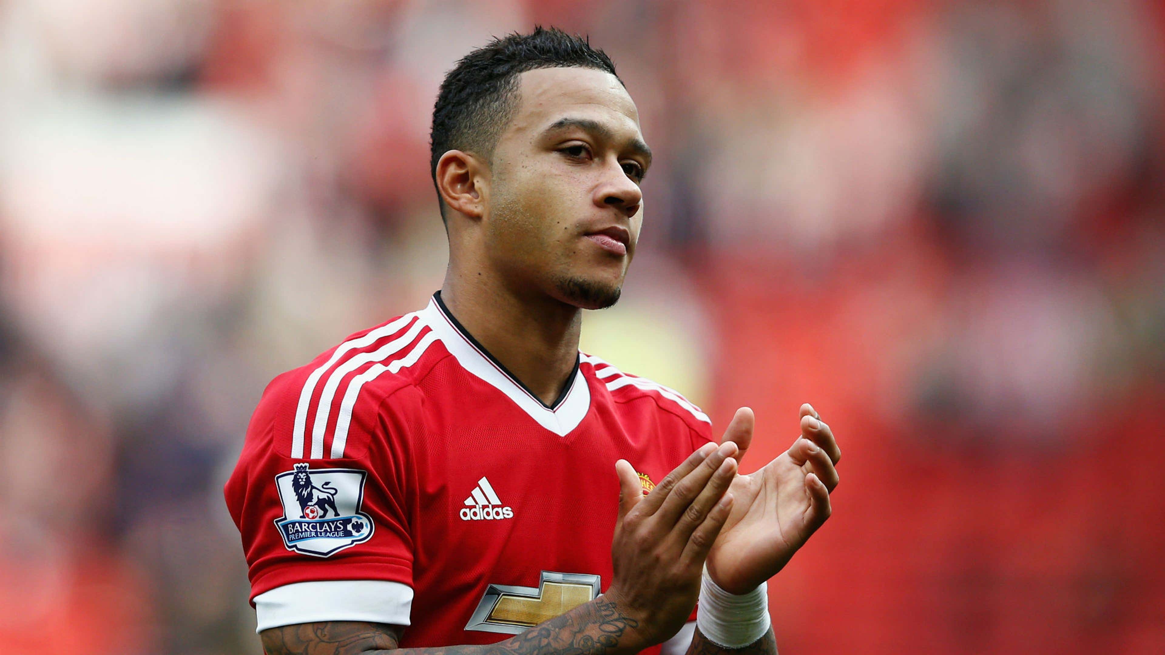 Manchester United outcast Memphis Depay snapped looking glum as he