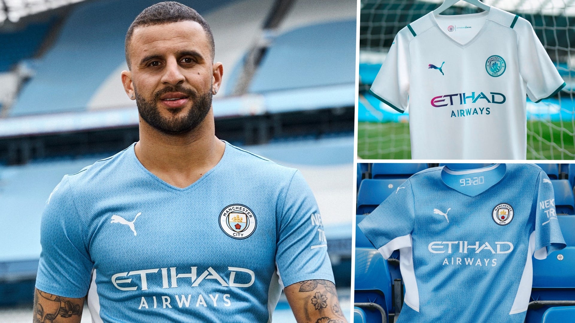 Man City 202122 kit New home and away jersey styles & release dates