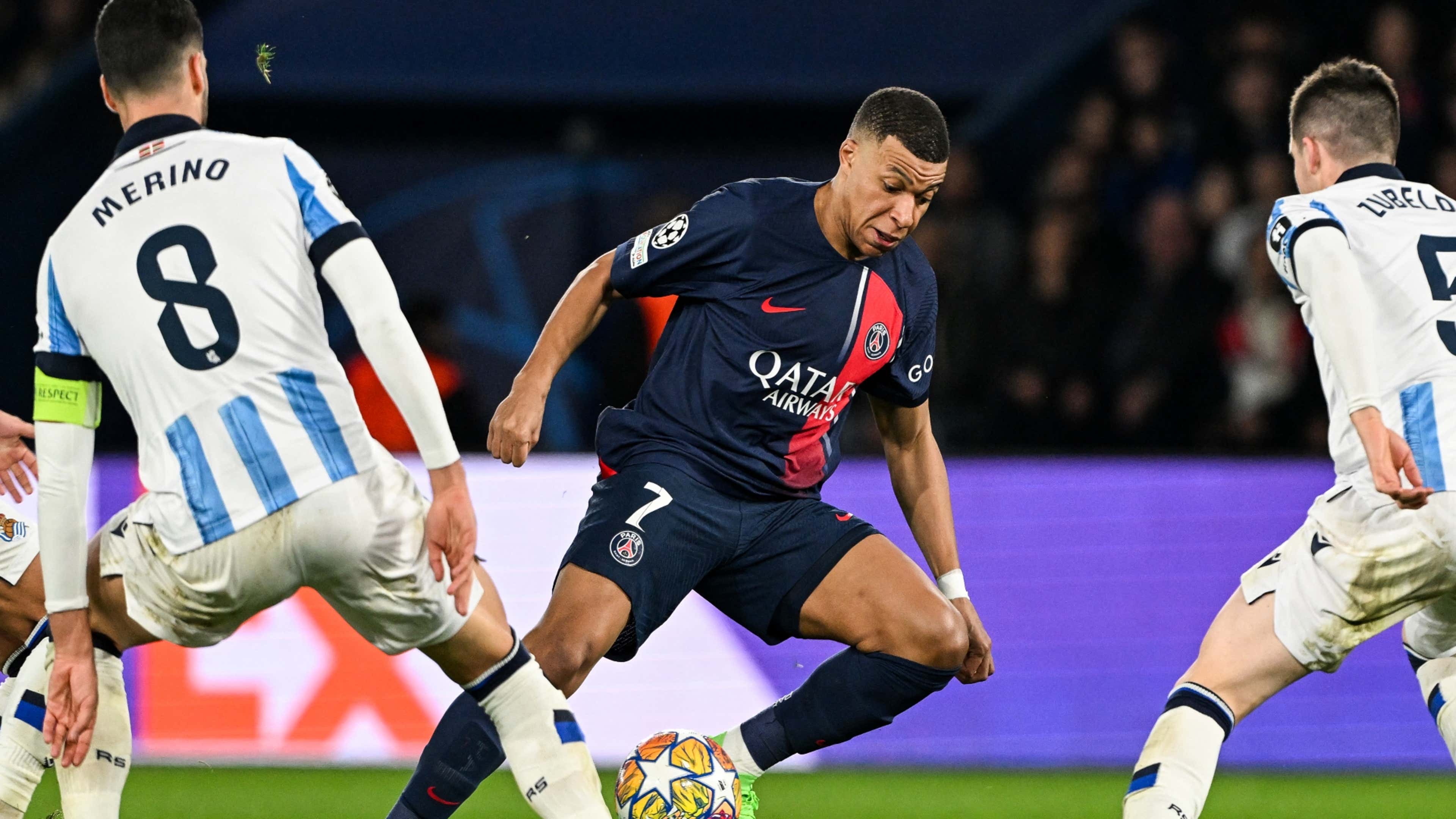 kylian mbappé psg real sociedad getty images 14022024