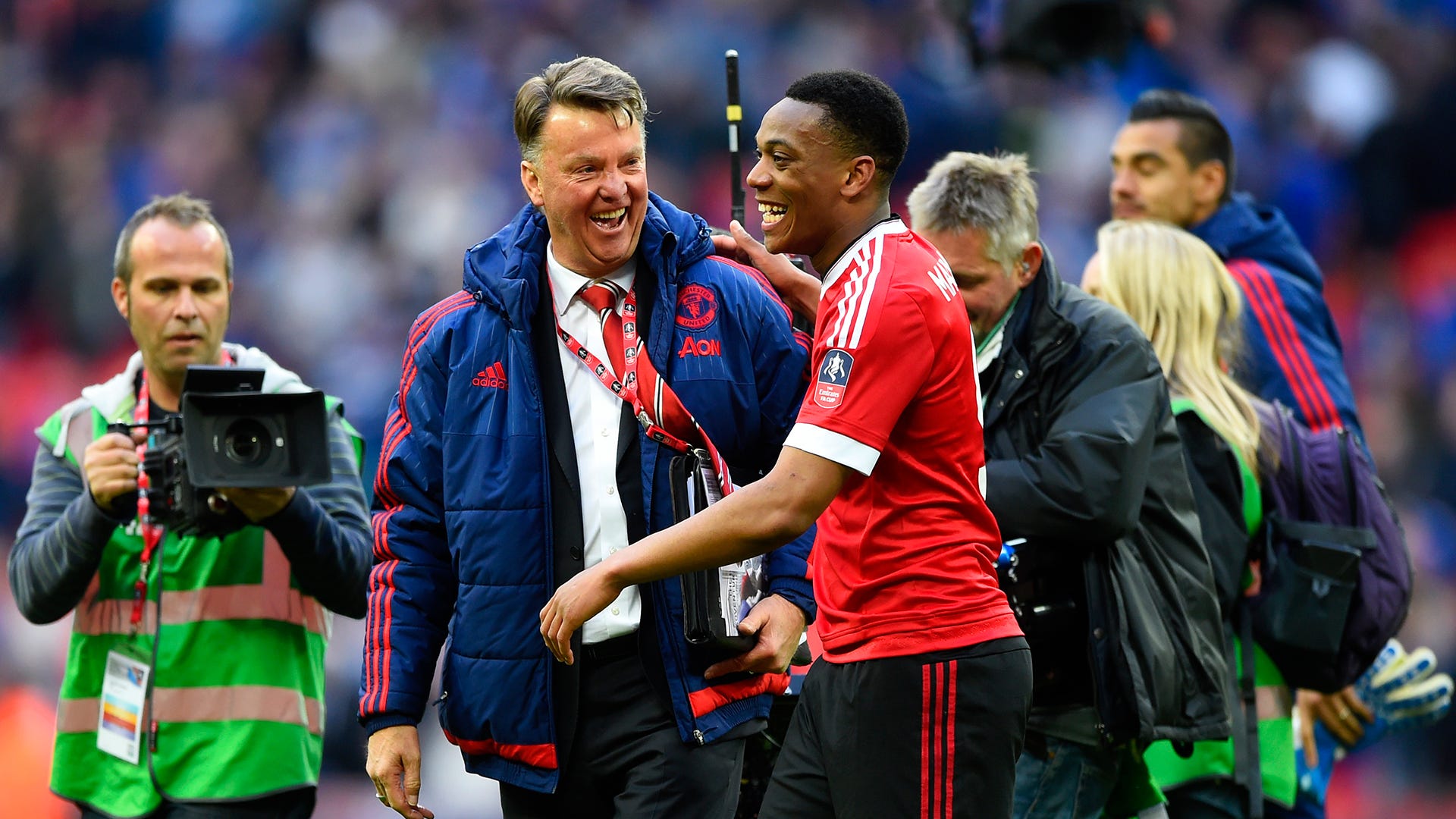 Anthony Martial Louis van Gaal Manchester United