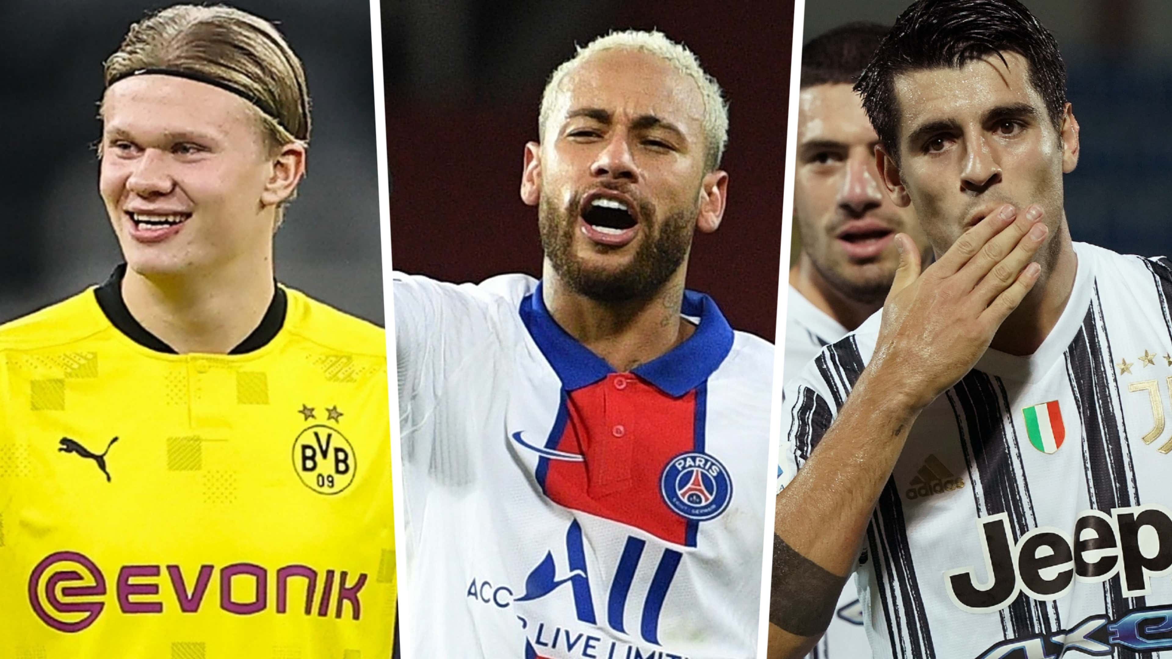 Champions League top scorers 2020-21: Haaland, Neymar and Morata lead the  way