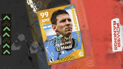 Lionel Messi Argentina Konami Player Card