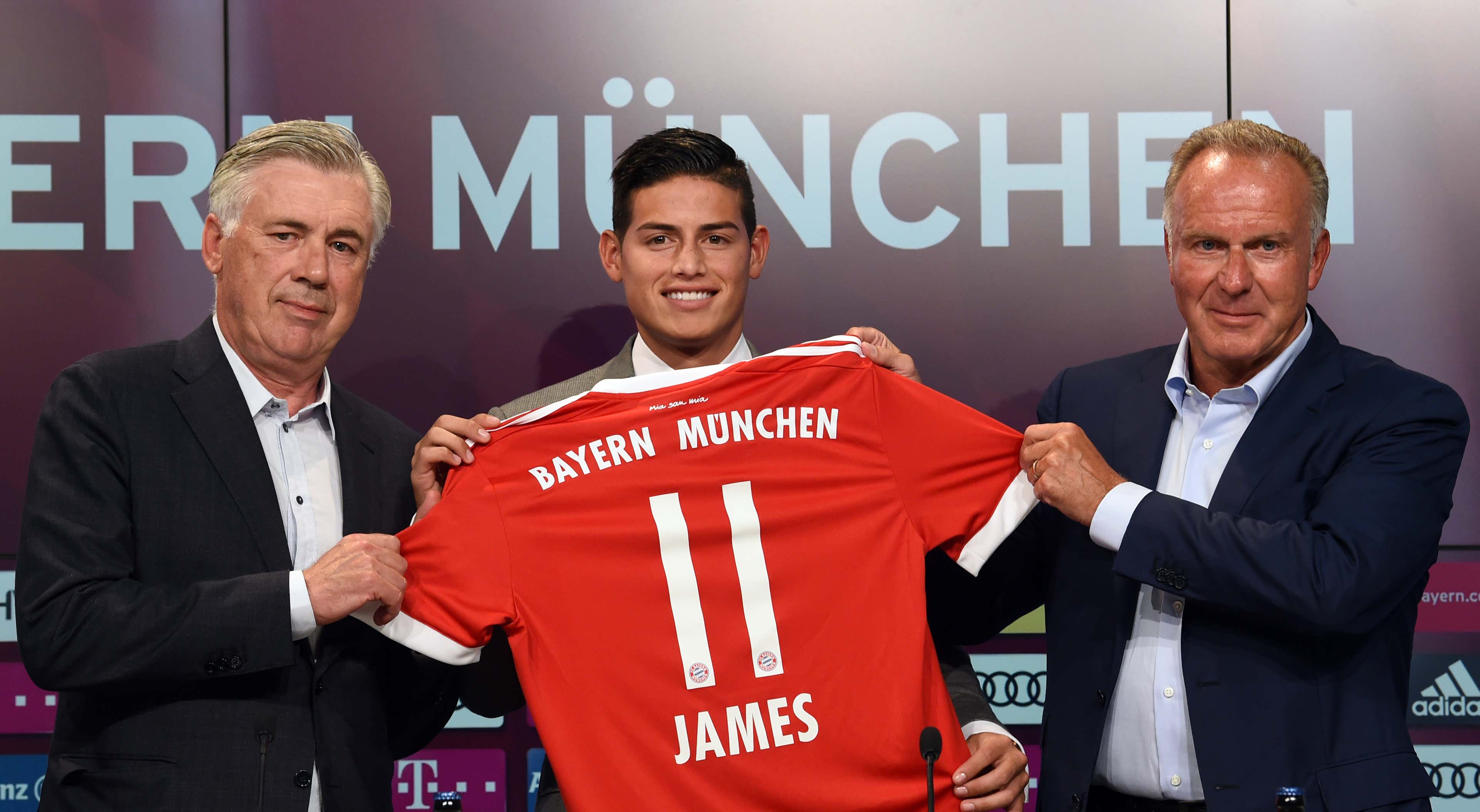 James Rodriguez Bayern München Karl Heinz Rummenigge Carlo Ancelotti
