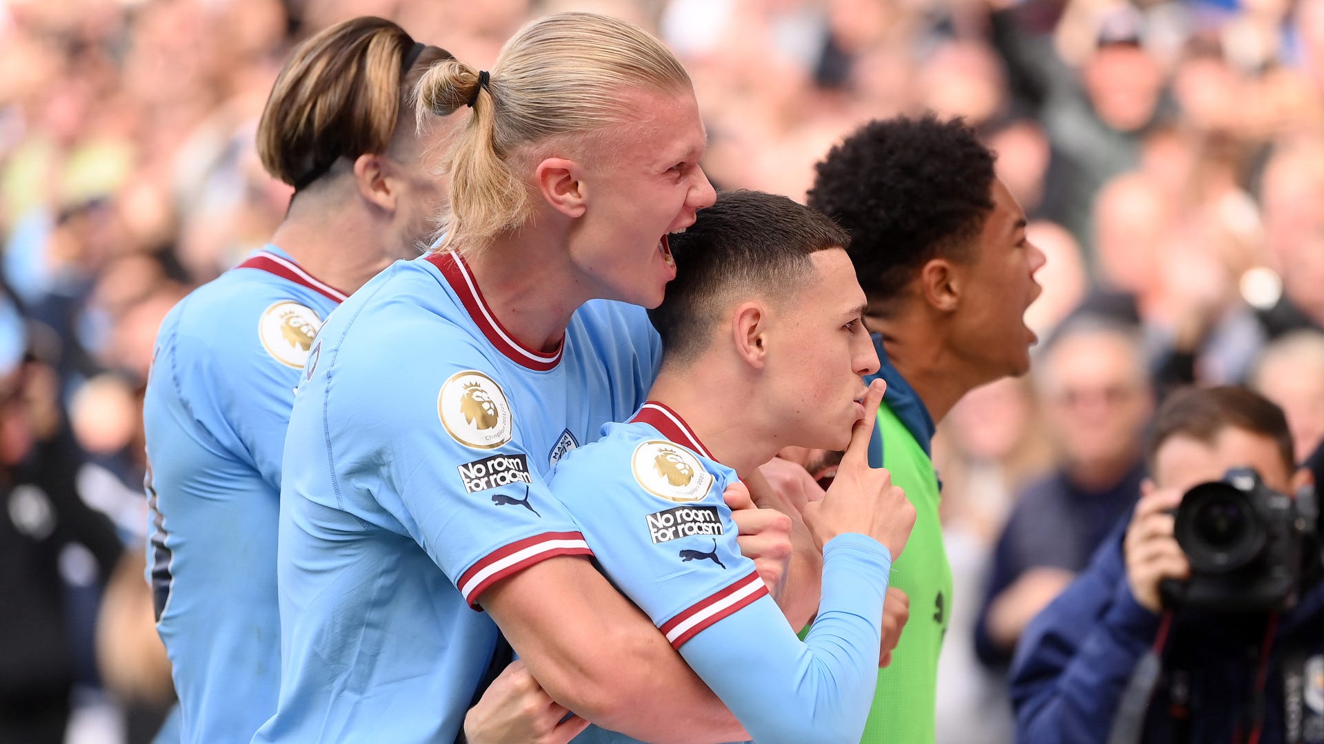 Erling Haaland Phil Foden Manchester City Manchester United