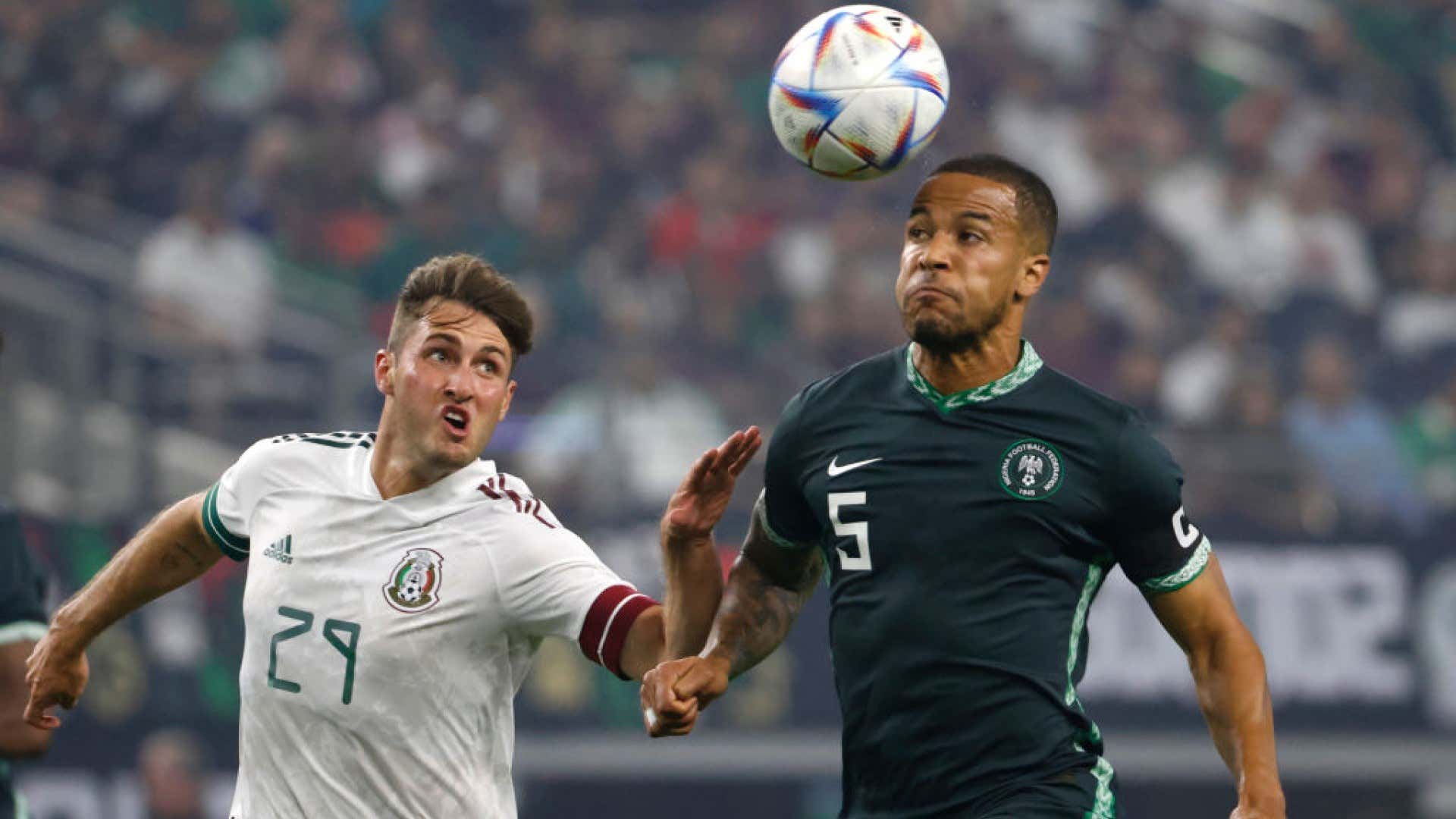 Santiago Giménez William Ekong México Nigeria amistoso 2022