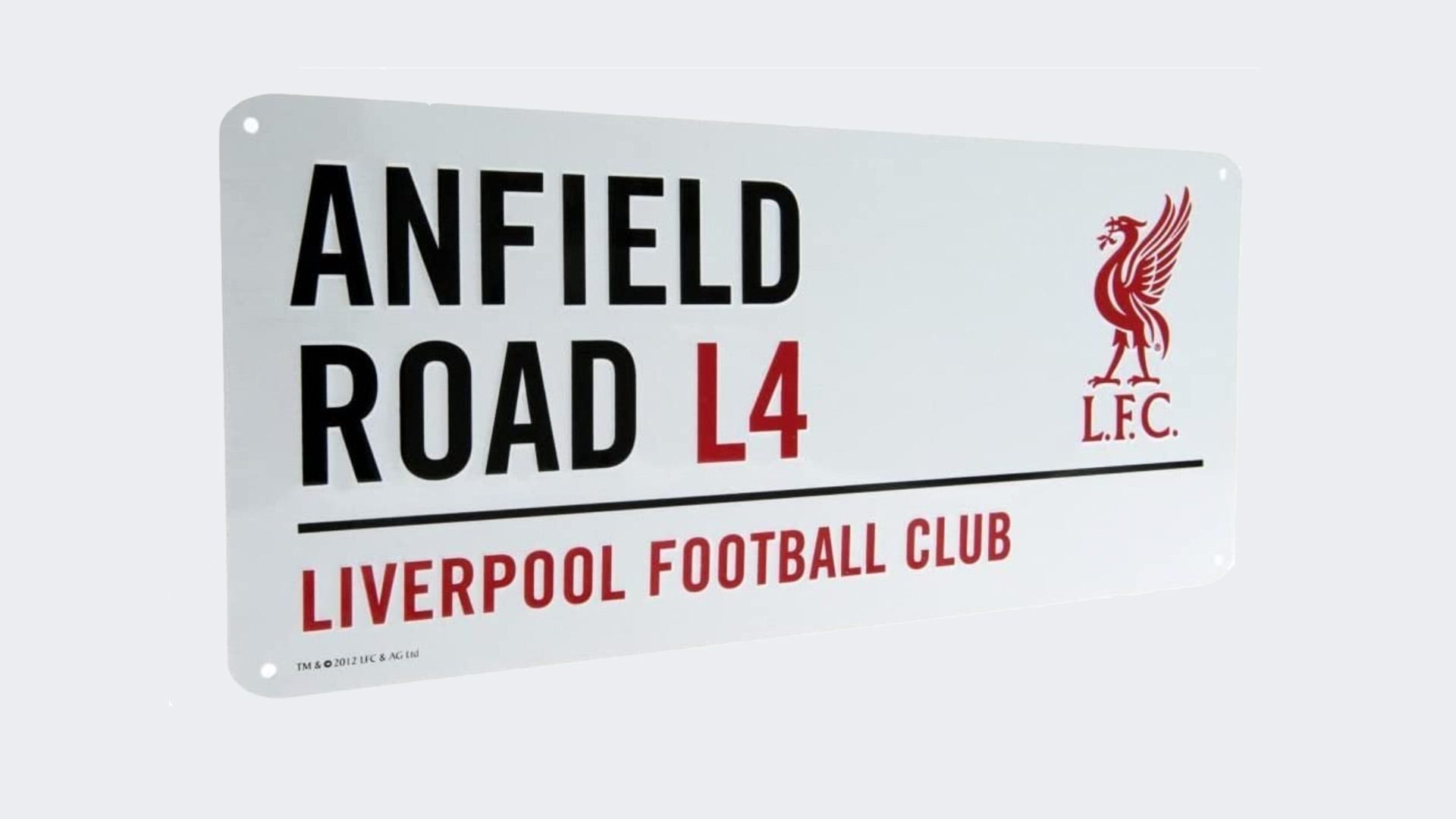 Liverpool Anfield stadium sign