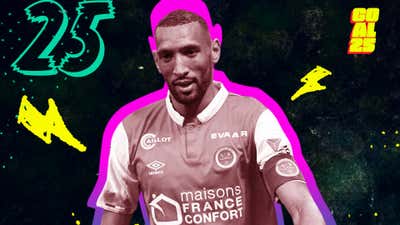 Goal 25 2020 25 Yunis Abdelhamid Stade de Reims Morocco
