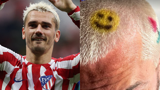 Griezmann shows off shock new GREEN hair with pink love heart in Atletico  Madrids defeat amid Man Utd transfer links  The Sun