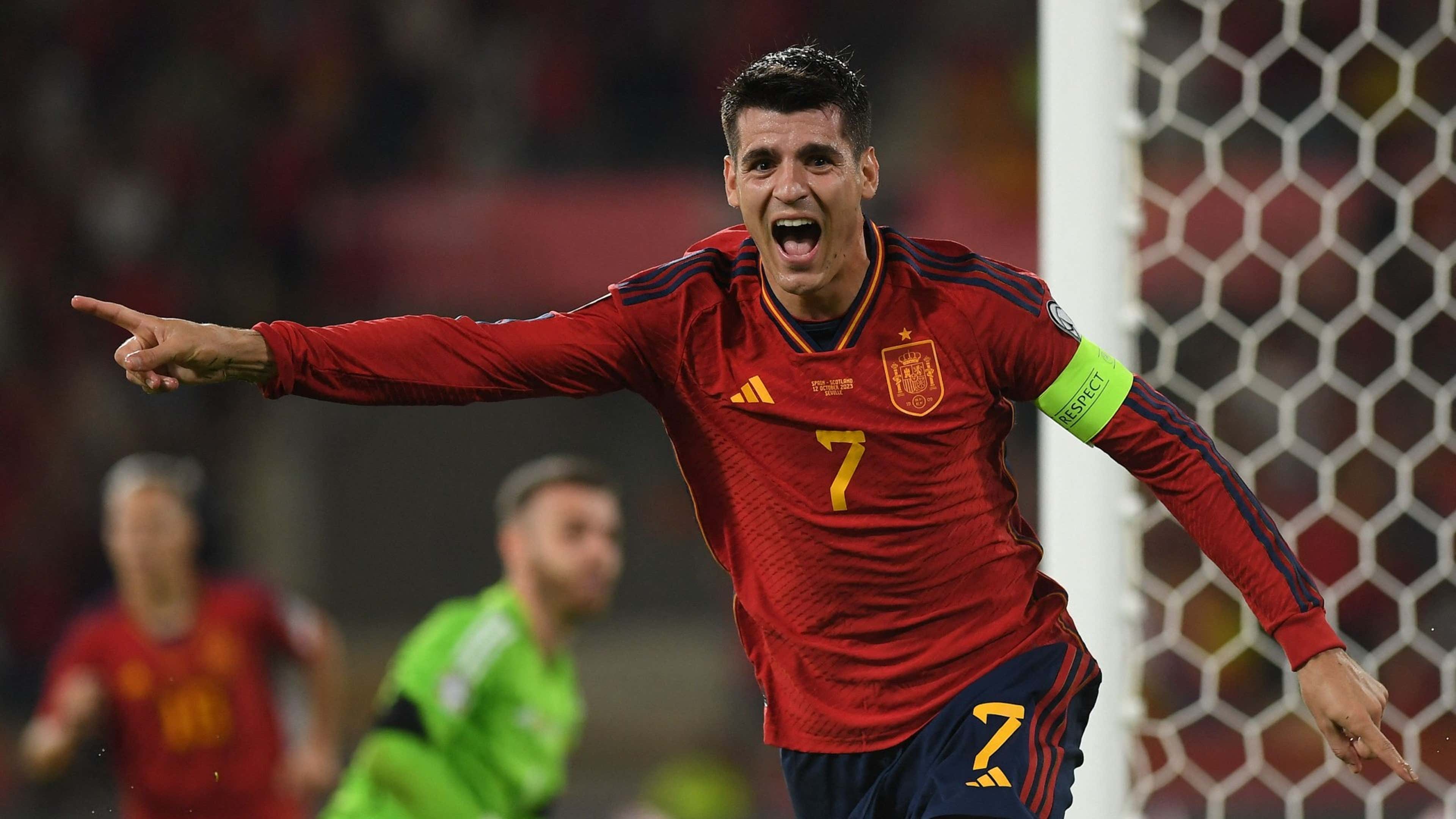 Alvaro Morata rescues Spain! Striker's header sets up win after Scott McTominay denied golazo by controversial VAR decision in Euro 2024 qualifier | Goal.com English Qatar