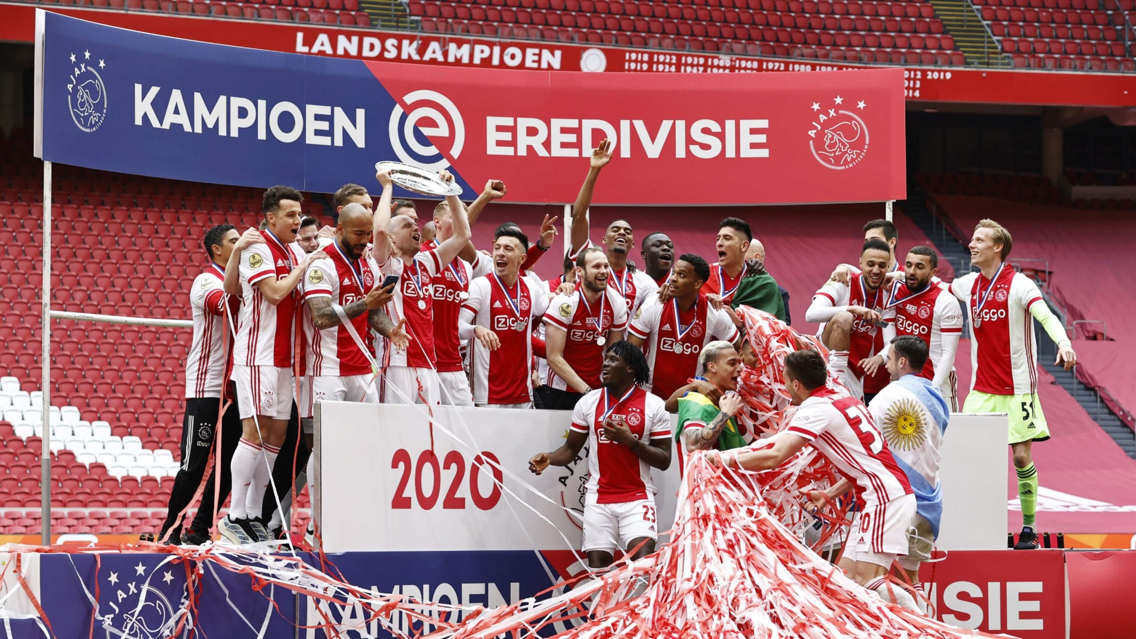 Ajax title celebration