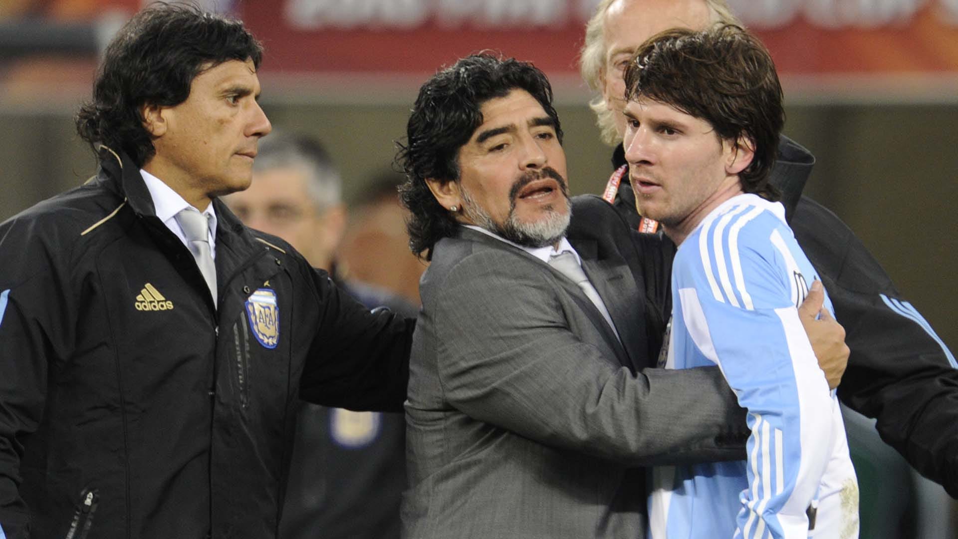 Maradona Messi Sudáfrica 2010 07072015