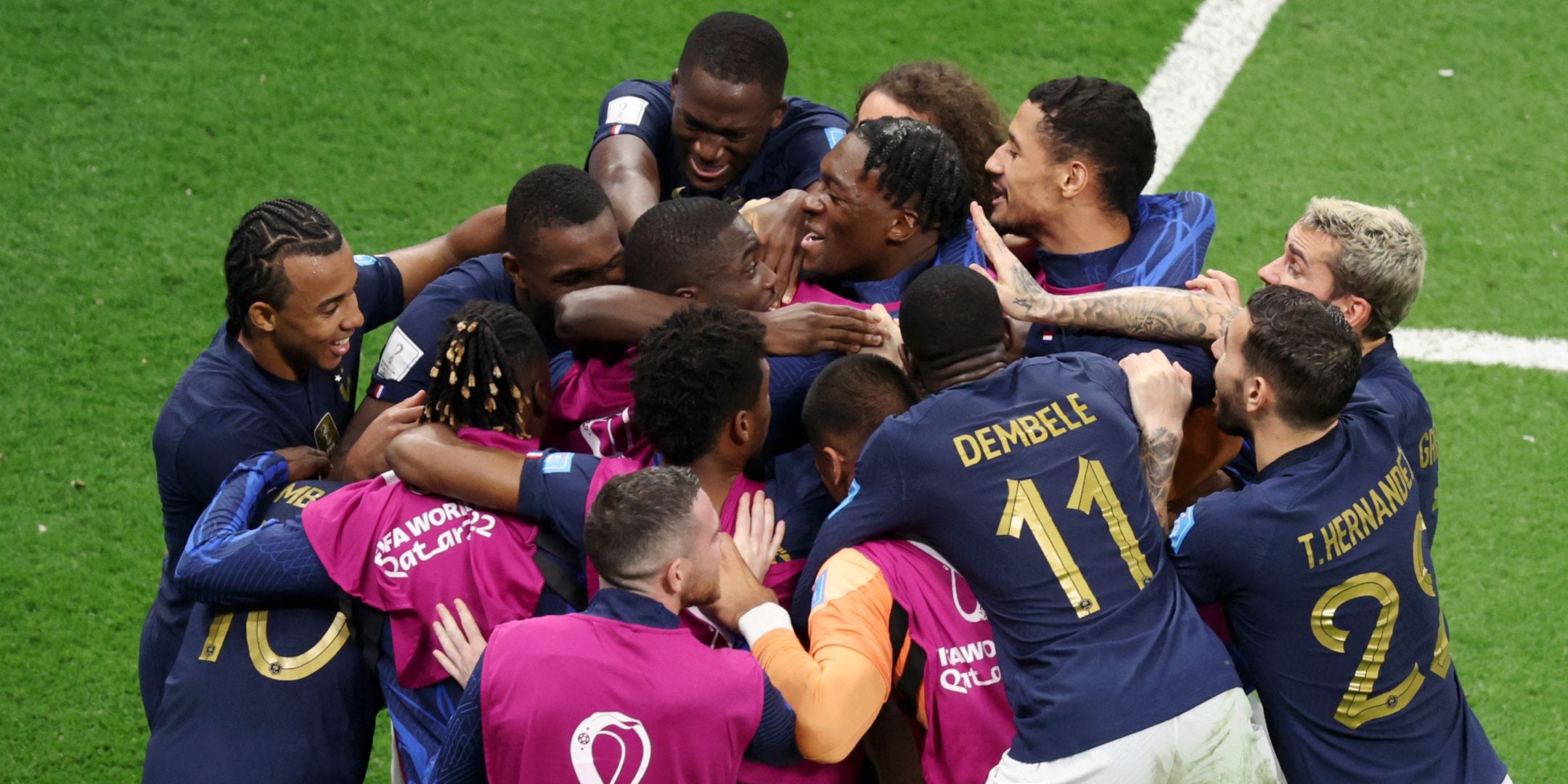 A escalação da França para a final da Copa do Mundo