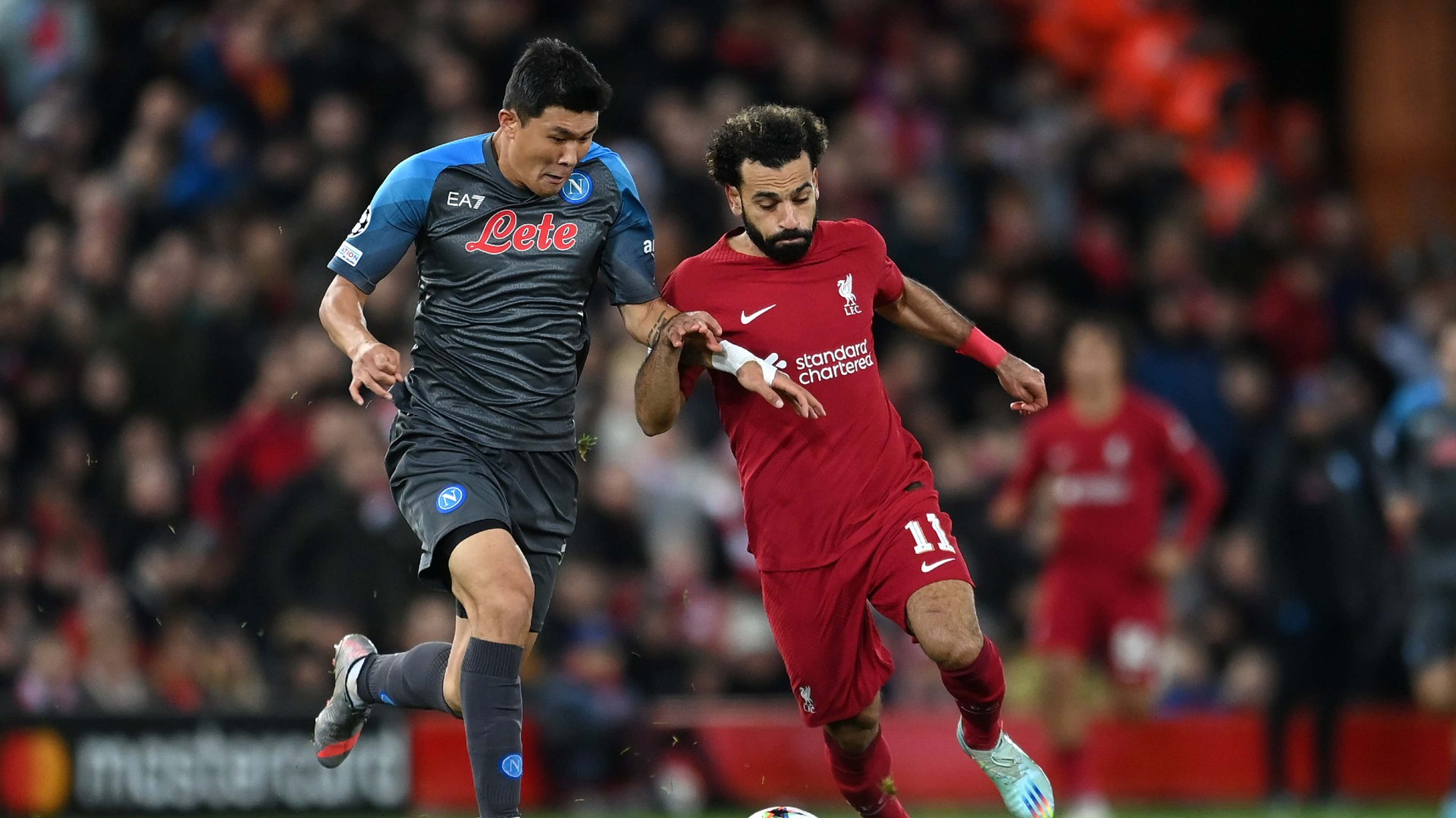 Kim min-jae - Mohamed Salah Liverpool vs. Napoli 2022-23