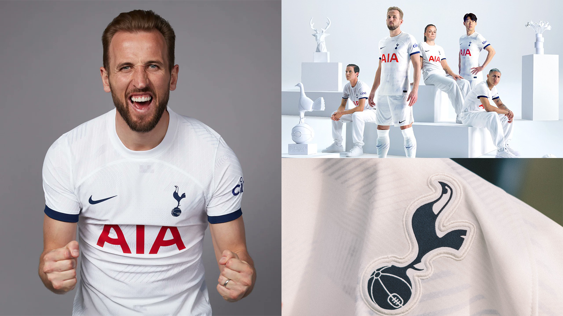 Nike 2023-2024 Tottenham Hotspur Away Mini Kit